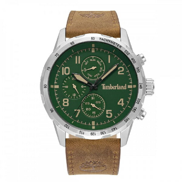 Timberland 天柏嵐 TDWGF0055402 三眼日期星期指標腕錶 皮帶 綠面 44mm｜樂天全館特惠中★指定刷卡回饋10%
