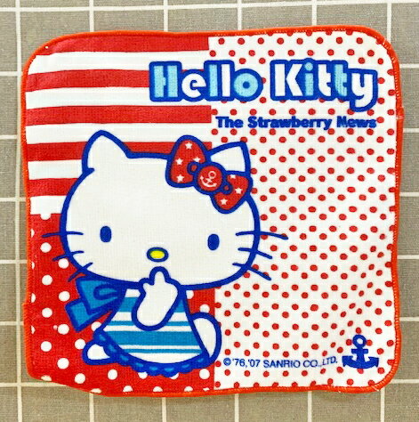 【震撼精品百貨】Hello Kitty 凱蒂貓 日本三麗鷗 KITTY小方巾/手帕-吸手指#18027 震撼日式精品百貨