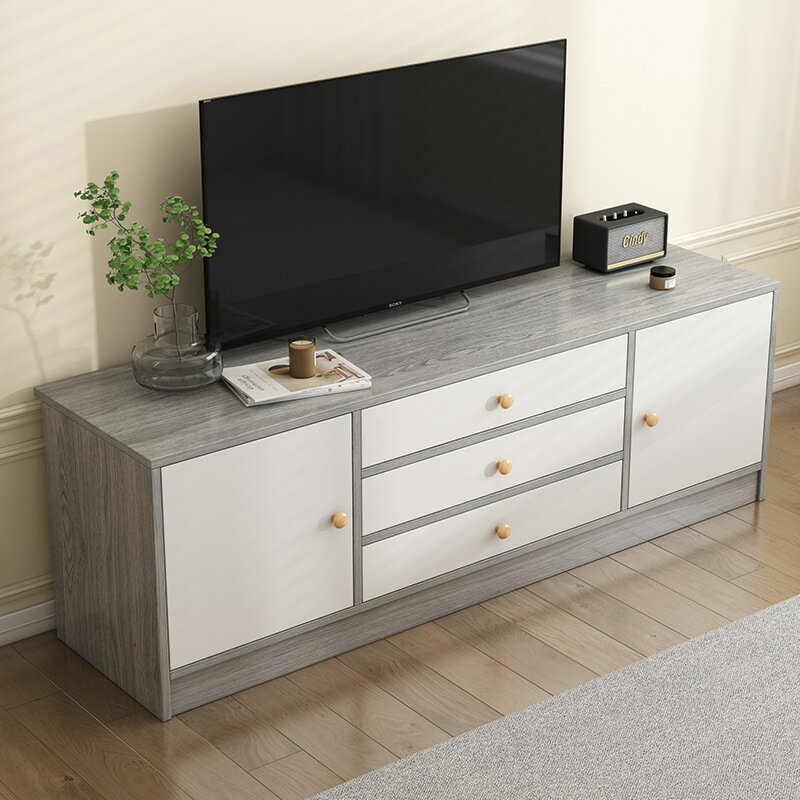 免運 電視櫃高款簡約現代儲物櫃子客廳家用小戶型臥室落地新款電視機櫃