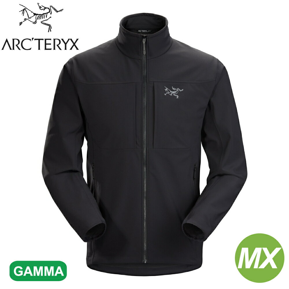 【ARC'TERYX 始祖鳥 男 Gamma MX軟殼外套《黑》】24117/防潑水/超輕薄夾克/防風/耐磨