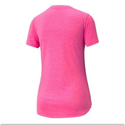 PUMA 女性慢跑系列麻花短袖T恤-桃紅-歐規 518256-16 1