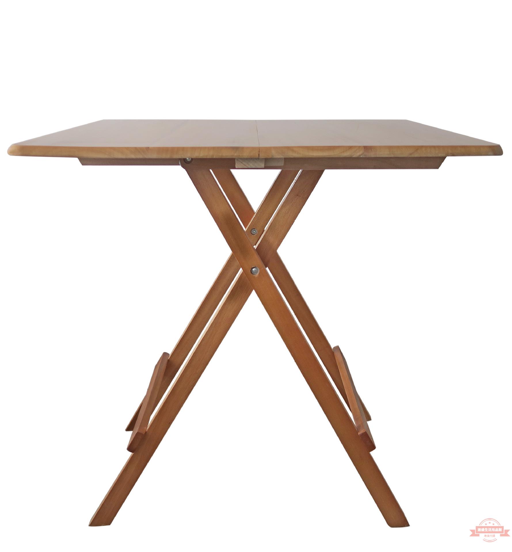 實木折疊桌簡易桌子折疊小方桌正方形折疊餐桌飯桌家用休閑學習桌