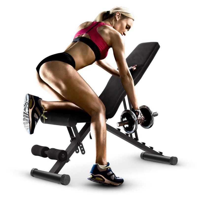 臥推凳啞鈴凳可折疊仰臥起坐健身器材家用多功能仰臥板健身椅