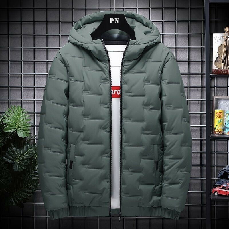 【秋冬上新】M-5XL大碼外套 男裝外套 保暖外套 品牌斷碼羽絨棉服男士薄款外套秋冬季加厚保暖連帽棉衣休閒運動衣