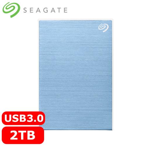 Seagate希捷 One Touch 2TB 2.5吋行動硬碟 冰川藍 (STKY2000402)原價2888(省389)