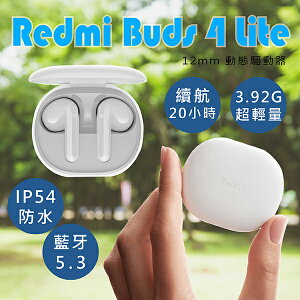 Redmi Buds 4 Lite 現貨 當天出貨 藍牙耳機 降噪 防水防塵 半入耳式 無線耳機【coni shop】【最高點數22%點數回饋】