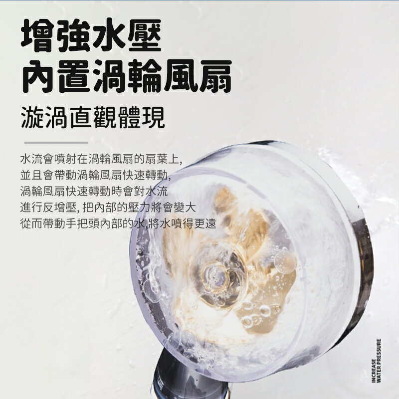 一鍵止水蓮蓬頭 蓮蓬頭 花灑 過濾蓮蓬頭 抖音同款小蠻腰螺旋槳 蓮蓬頭架 電鍍 加壓省水 淋浴 除氯 過濾沐浴 渦輪增壓 8
