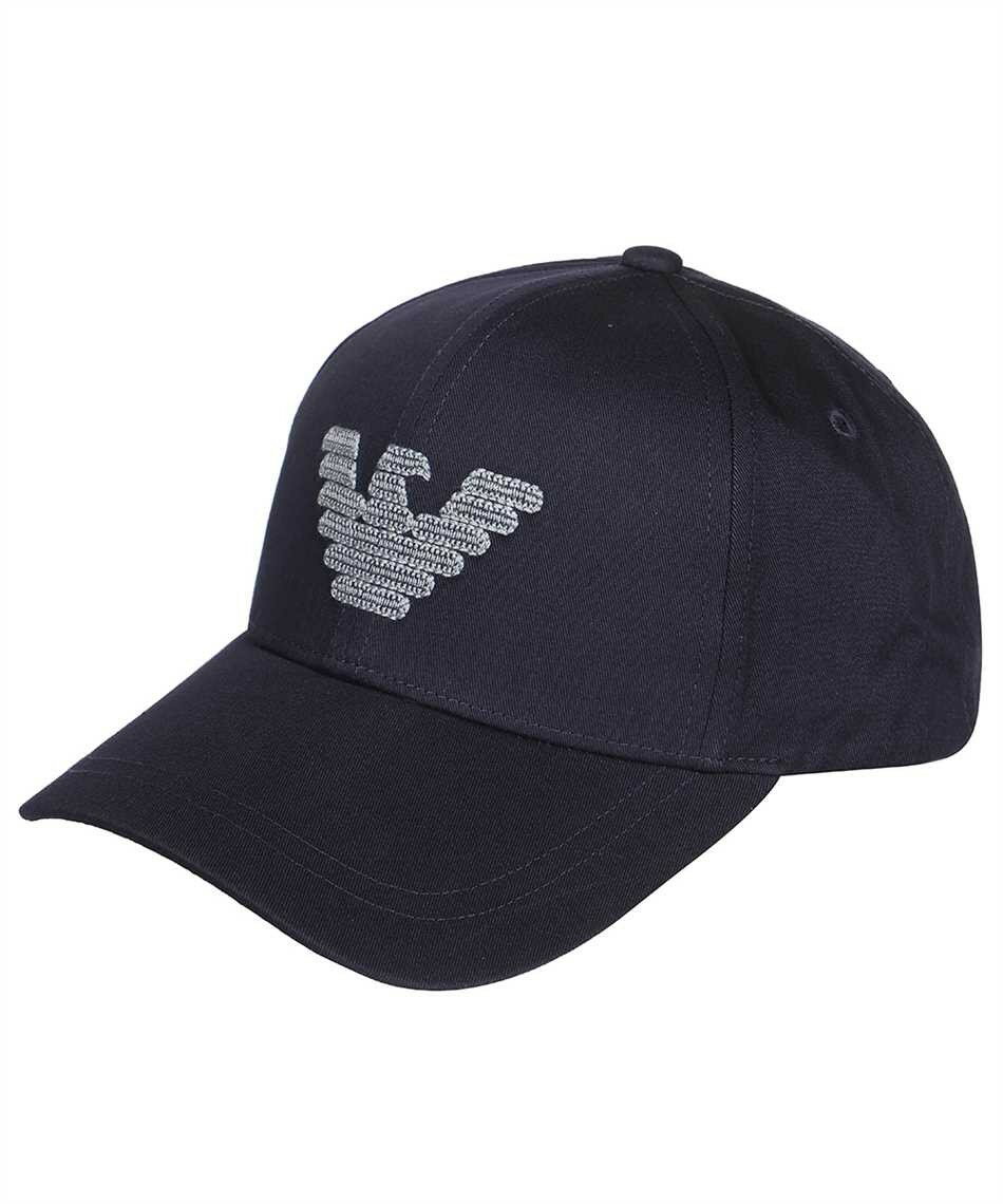 EMPORIO ARMANI 經典老鷹刺繡棒球帽 深藍色(2371943R496)