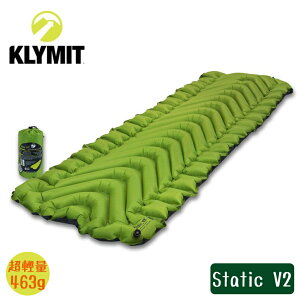 【Klymit 美國 STATIC V2 30D 睡墊《綠》】06S2GR02C/空氣墊/露營登山床墊/防潮墊/輕量保暖