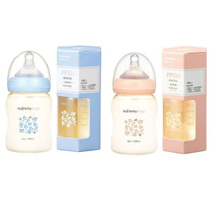 媽咪小站mammy shop 台灣製造 母感體驗PPSU防脹氣哺育奶瓶 寬口徑 200ml 88509