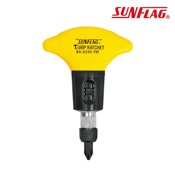 起子 日本 新龜 SUNFLAG NO.6200 T型快速棘輪螺絲起子【領券800折50最高再折千】12/31止