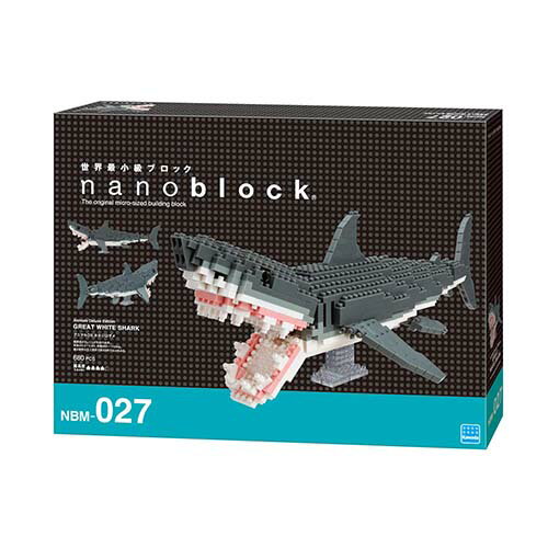 《Nanoblock 迷你積木》NBM_027大白鯊DX 東喬精品百貨