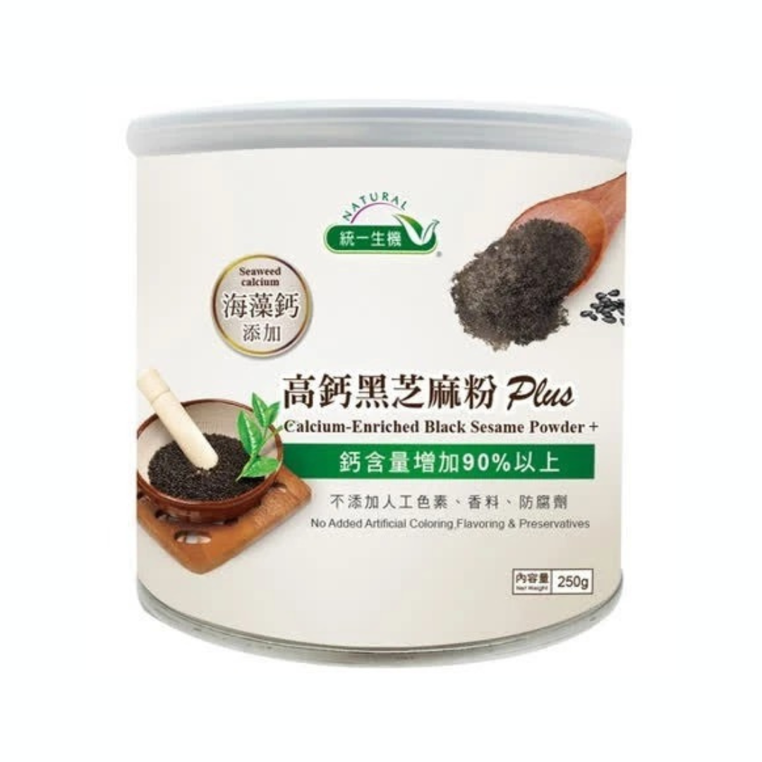 統一生機    高鈣黑芝麻粉Plus250公克/罐