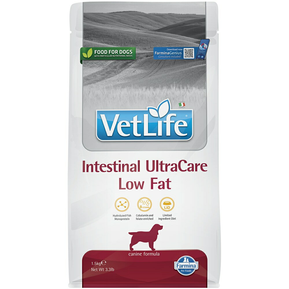 Farmina法米納處方糧 VDUL16 犬腸胃道低脂配方 2kg 低脂 胰藏炎適用 狗腸胃道 成犬飼料