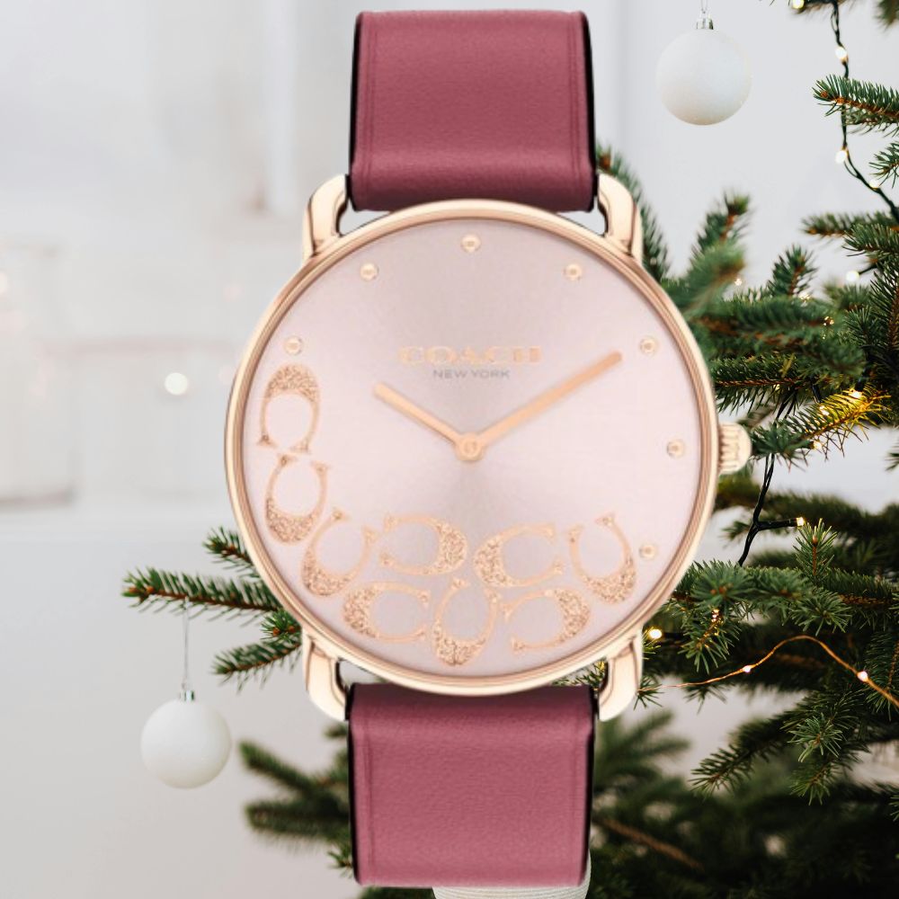 送禮首選★COACH/美麗C字晶鑽帶女錶-36mm14504338  現貨附提袋【全館優惠★APP下單天天點數10倍送】線上購買享_實體門市同步服務