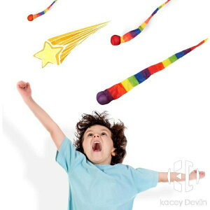 兒童投擲拋接球流星球幼兒園感統訓練器材彩帶風阻球軟球戶外玩具【聚物優品】