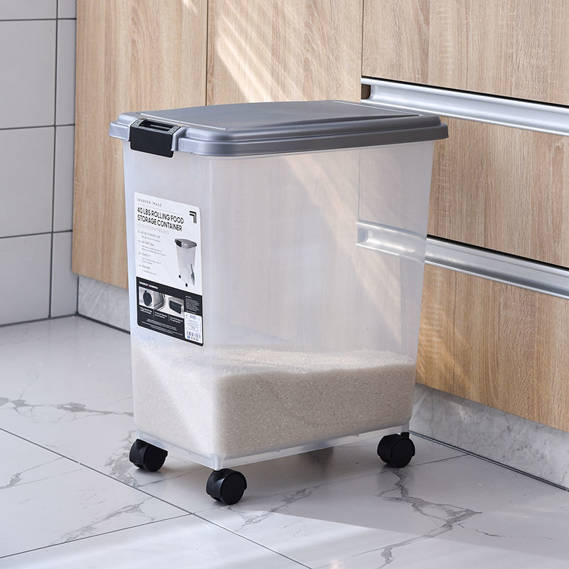 裝桶30斤50斤用防防蟲密封儲箱缸麵粉麵收納盒罐20斤
