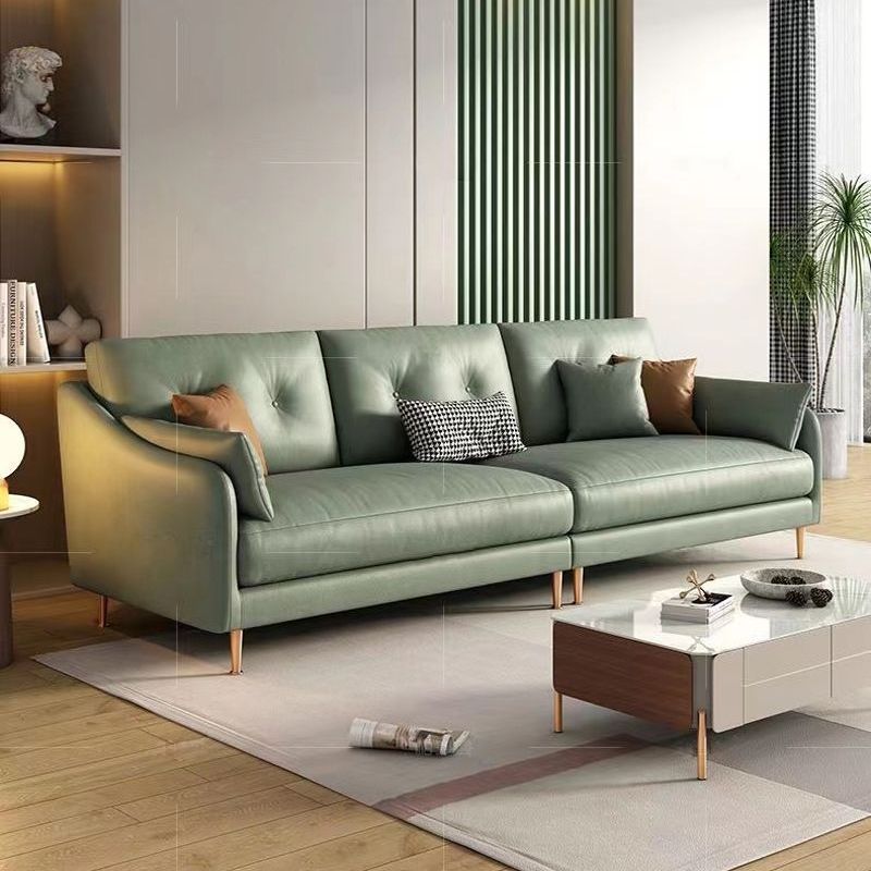 科技布沙發小戶型客廳直排簡約現代輕奢奶油系列新款布藝乳膠沙發