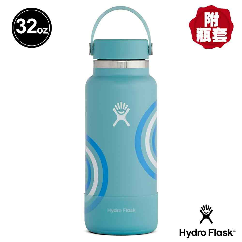 Hydro Flask 寬口 Refill for good 946ml 真空保冷 保溫鋼瓶 河水藍