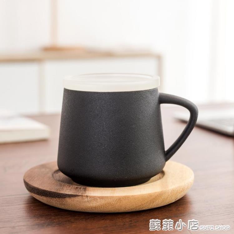 陶瓷杯子帶蓋大容量男女辦公茶杯咖啡杯家用喝水杯馬克杯定制logo 樂樂百貨