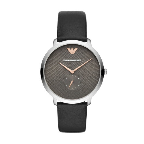 送禮首選★EMPORIO ARMANI優雅小秒針皮帶腕錶42mm(AR11162) 附提袋【全館滿額折價★APP下單點數4倍送】線上購買享 實體門市同步服務