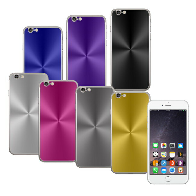 GL02全彩鏡面電鍍 iphone6 plus(5.5吋)鋼化玻璃保護貼(後面貼)