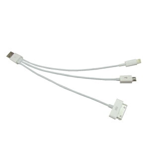 LN11款 USB一分三充電線(apple 8pin，apple 30pin，Micro USB)