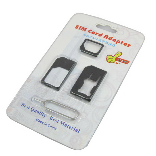 iPhone SIM轉接卡組合(內含取卡插針) (一組2入)