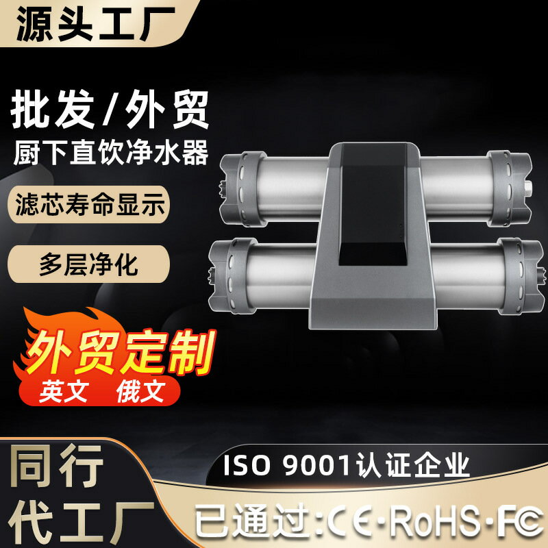 新款不銹鋼兩級雙子星廚下式過濾器 井水除雜質 去異味 大流量凈水器 自來水過濾器 凈化器 大容量凈水機 家用淨水器