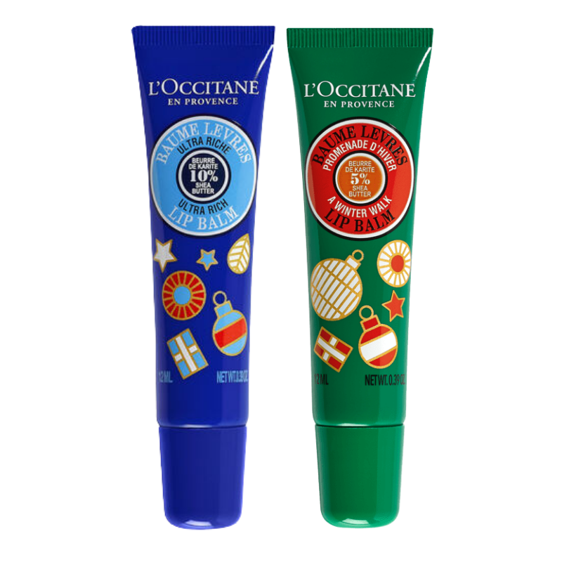 L'OCCITANE 歐舒丹 聖誕限定潤唇膏 乳油木 冬季漫步 12ml 滋潤 保濕 唇部保養 附發票 【心心哈德】現貨 全館499超取免運｜全場下殺★滿額再享折扣