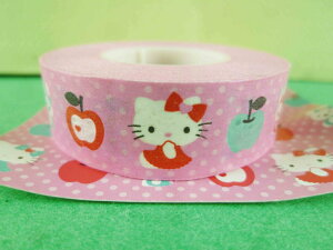 【震撼精品百貨】Hello Kitty 凱蒂貓 紙膠帶-粉蘋果圖案 震撼日式精品百貨