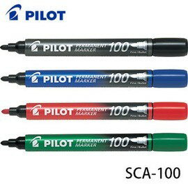 PILOT百樂 SCA-100 100型麥克筆 圓頭