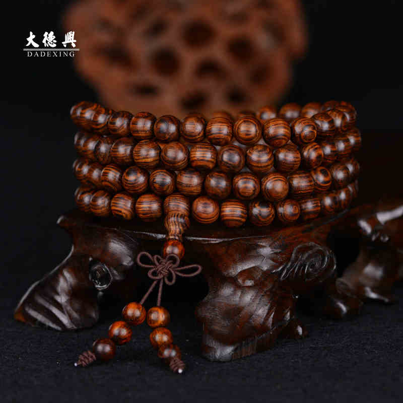 {古今珍藏}老料順紋油梨海黃佛珠 海南黃花梨手串108顆 七天預購+現貨