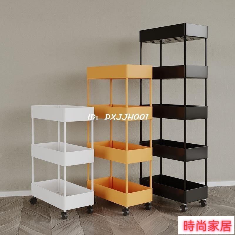 移動收納架 帶輪置物架 廚房置物架 置物架 小推車 移動小推車 可移動小推車收納架 廚房收納架 廚房窄置物架 調料架特惠/開立發票S1007