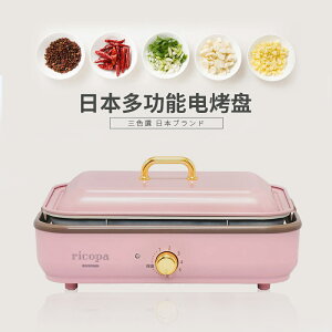 愛麗思多功能韓式家用陶瓷小烤肉電烤盤分離式火鍋燒烤爐一體