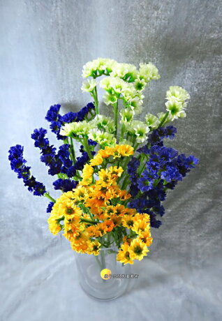 橘子空間裝置藝術 人造星辰花花束 假花乾燥花 人造花 插花配件 居家 店面 櫥窗 玄關 大廳擺飾 園藝資材 用品 魚痴的秘密花園 Rakuten樂天市場
