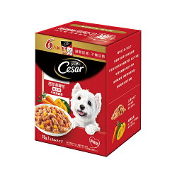 西莎蒸鮮包成犬低脂牛肉與蔬菜 6入裝【愛買】