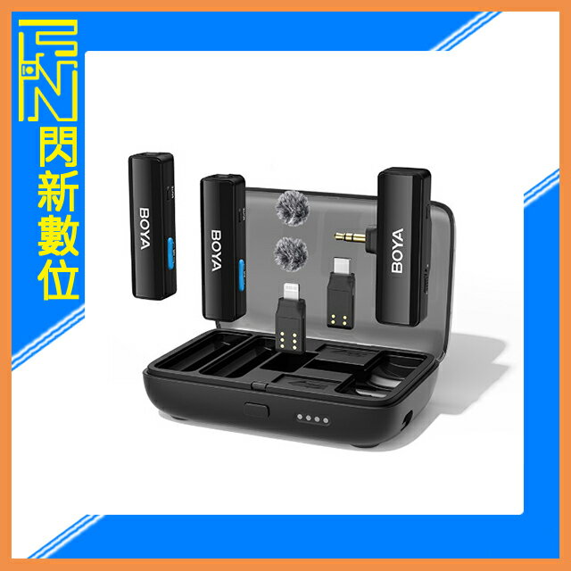 搶券最高折233｜BOYA 博雅 LINK 一對二 雙通道 無線 領夾麥克風(3.5mm、TYPE-C、Lightning)公司貨【CUBE卡最高10%回饋】