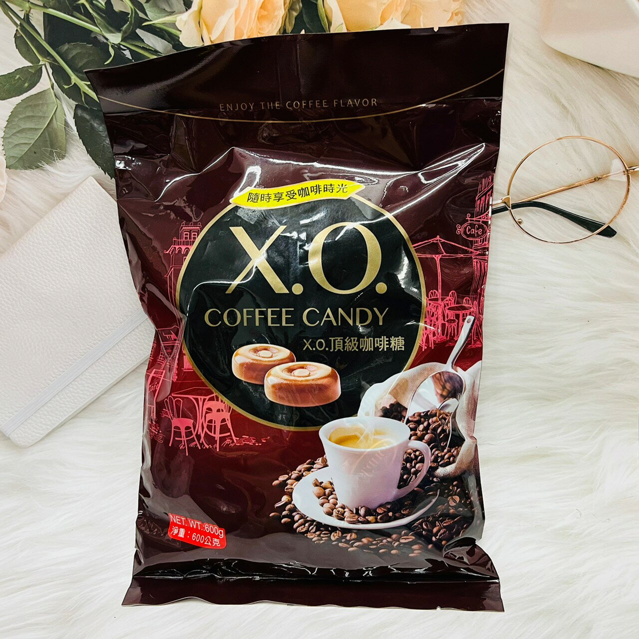 咖啡時光 XO 頂級咖啡糖 600g 泰國產 咖啡硬糖｜全店$199免運