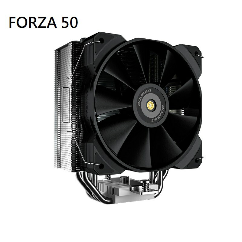【享最高折300】COUGAR 美洲獅 FORZA 50 單塔散熱器/2000RPM超高轉速/氣流通道設計/配置4根熱導