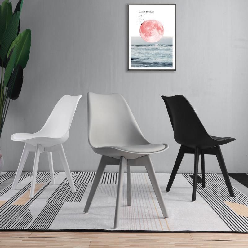 家居椅凳 電腦椅北歐加厚現代休閑網紅塑料餐桌椅家用餐椅凳子 可開發票