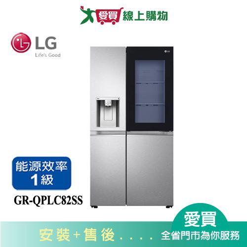 LG樂金734L敲敲看門中門GR-QPLC82SS_含配送+安裝【愛買】