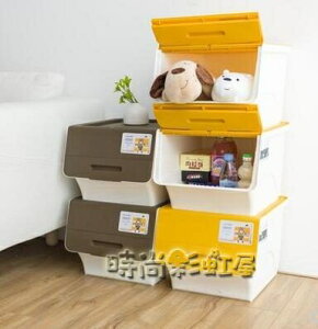茶花收納箱衣物儲物箱塑料折疊整理箱兒童玩具收納箱大小號3個裝MBS