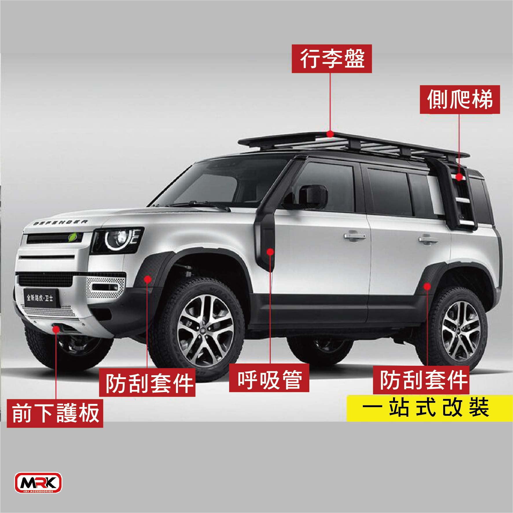 【MRK】【LAND ROVER Defender】 專用拖車鉤 拖車環 黑色 3