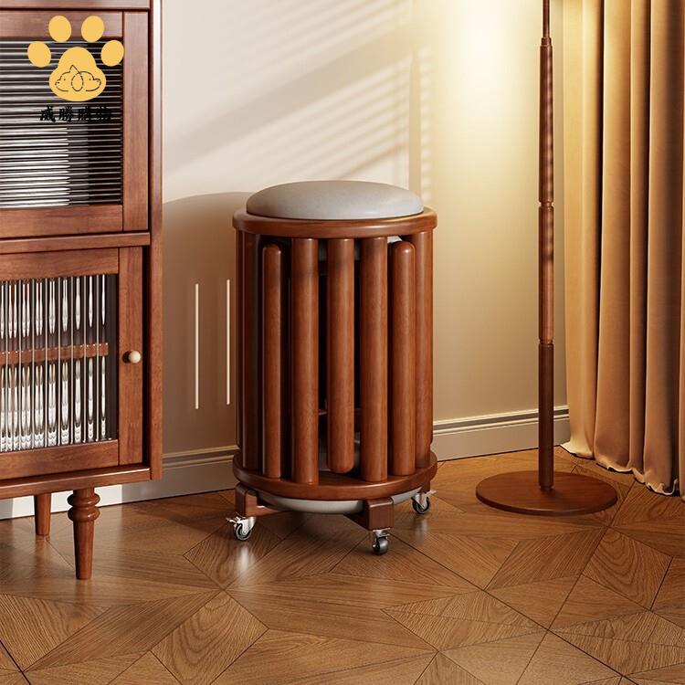 軟包凳子 可疊放 實木凳家用客廳 餐桌凳小戶型 疊疊樂822