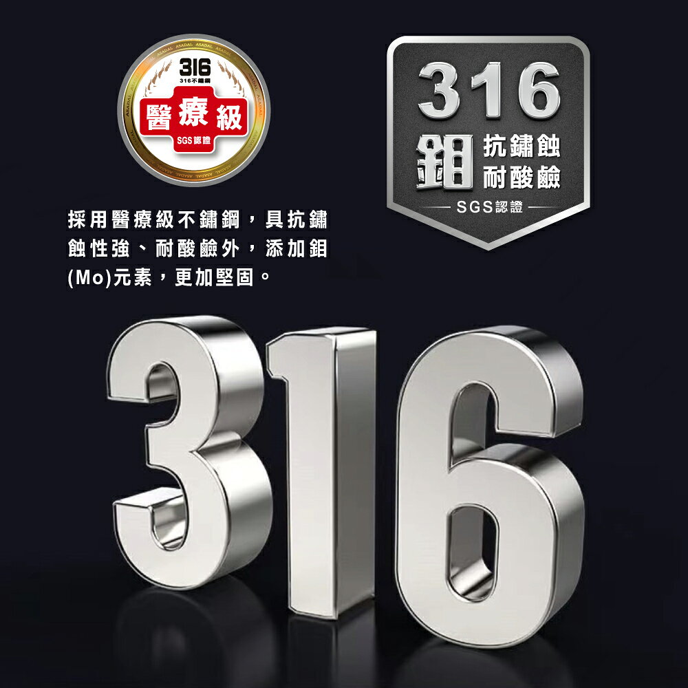 【美國MotherGoose 鵝媽媽】醫療級316 利歐不鏽鋼七層複合金炒鍋40cm 1