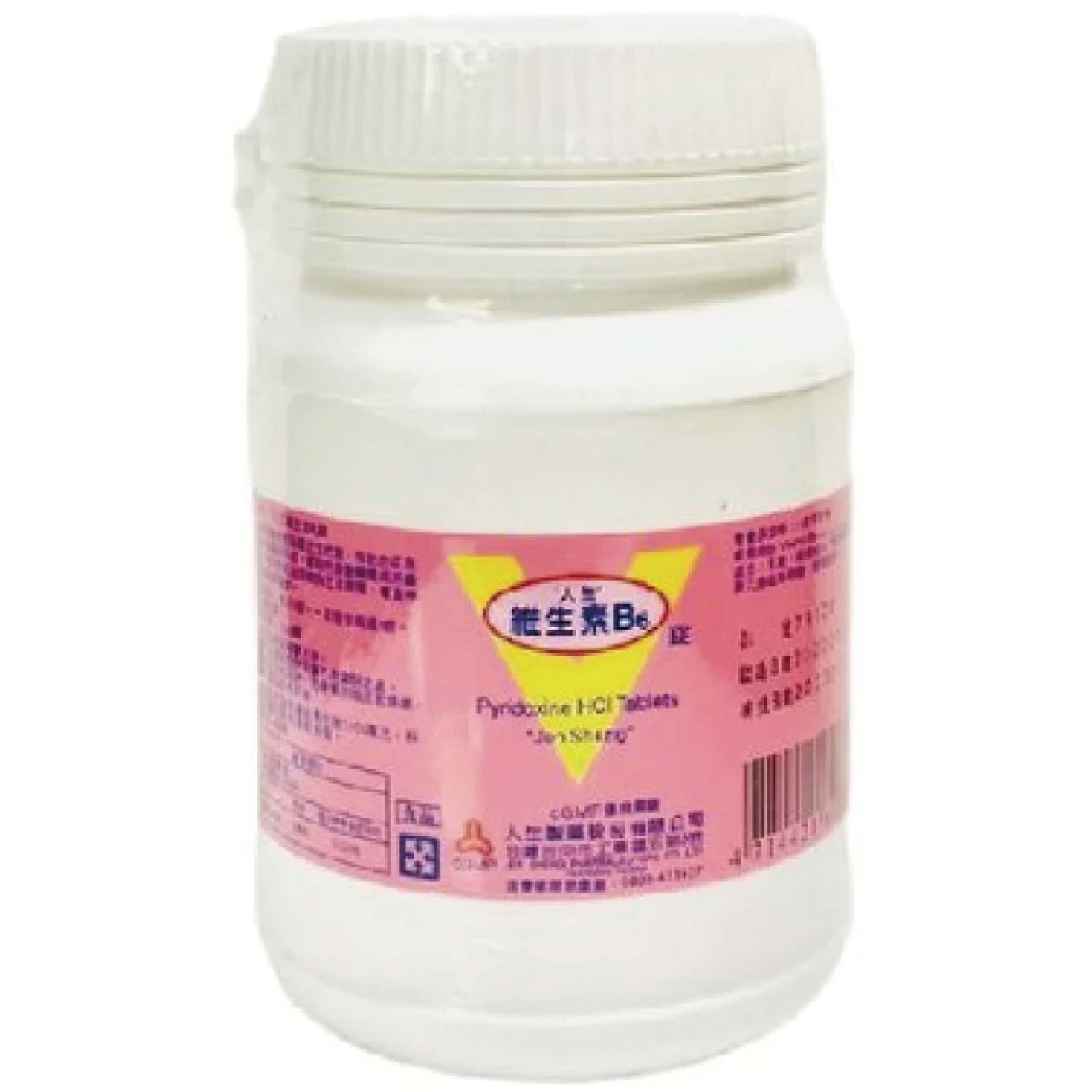人生製藥維生素B6錠 1000顆/瓶 台灣公司貨 1