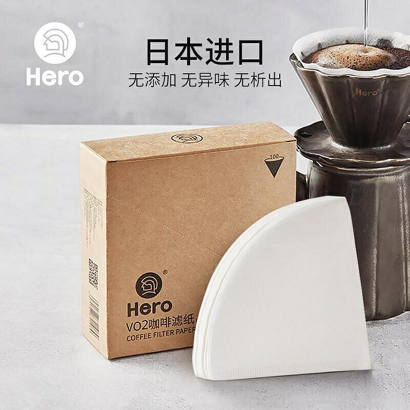 （咖啡用品與配件）☕ 促銷 用品 Hero英雄咖啡濾紙咖啡濾網滴漏式手衝掛耳咖啡粉過濾紙兼v60濾杯
