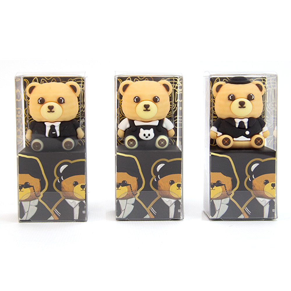 黑色潮酷熊卷筆刀 (款式隨機出貨)【九乘九購物網】