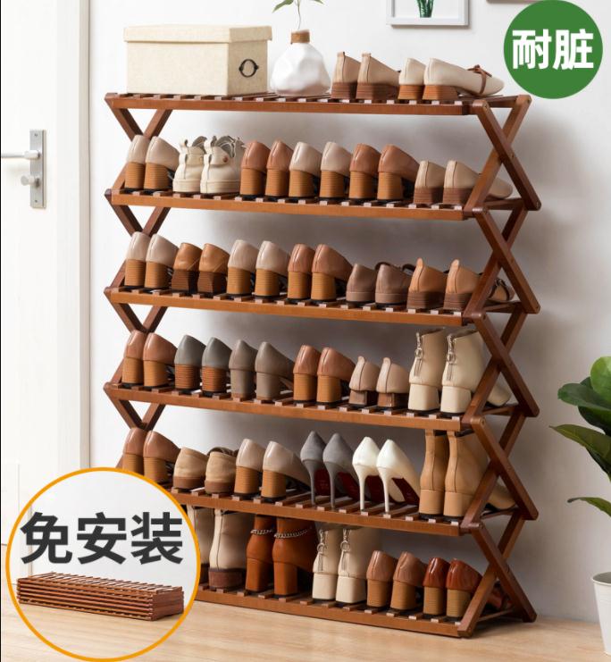 折疊鞋架/鞋櫃 Installation free simple shoe rack folding shoe cabinet 鞋架【HZ71541】